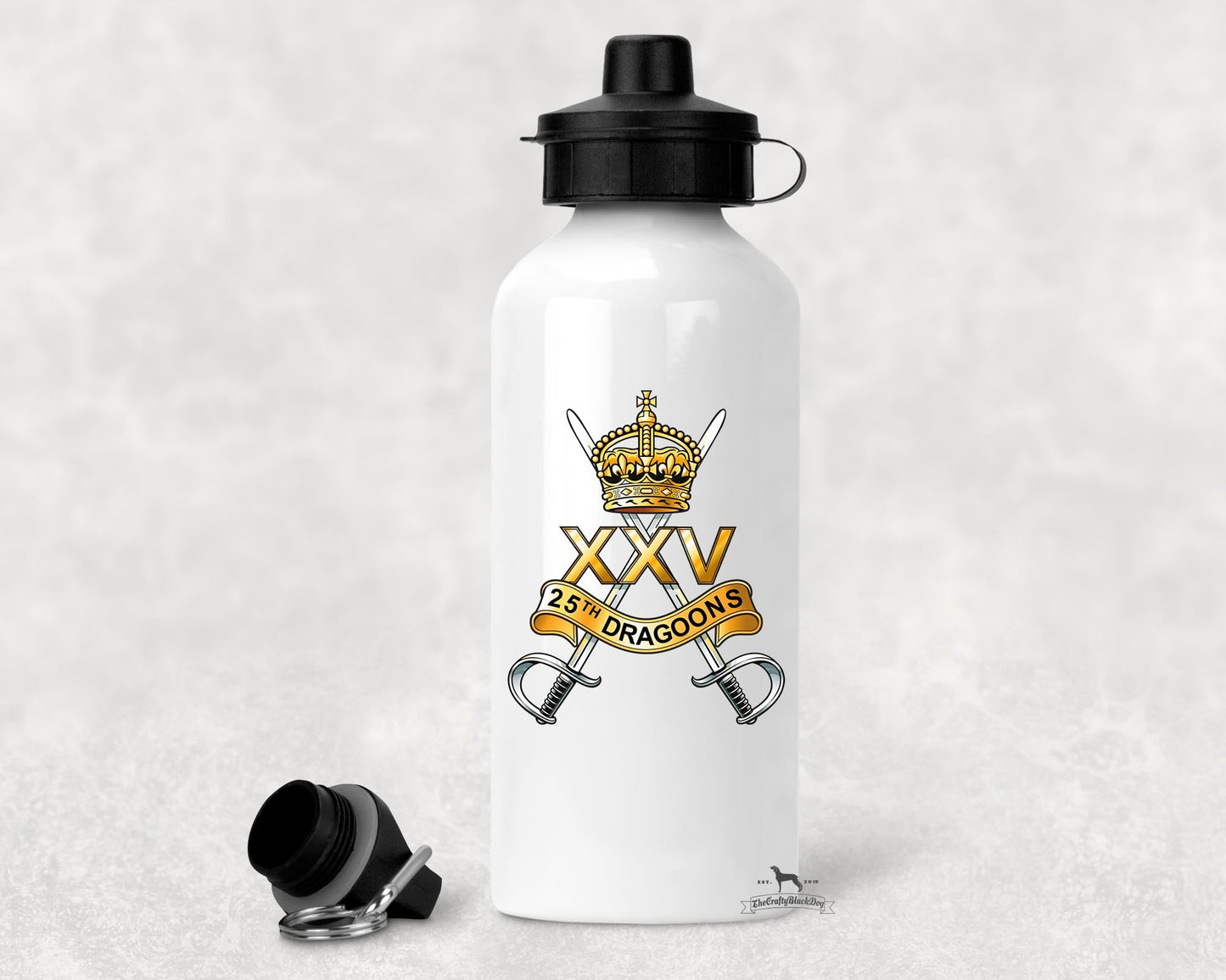 25th Dragoons - Aluminium Water Bottle