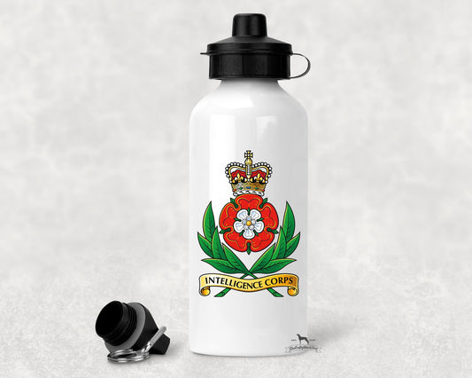 Intelligence Corps Cap Badge - Aluminium Water Bottle