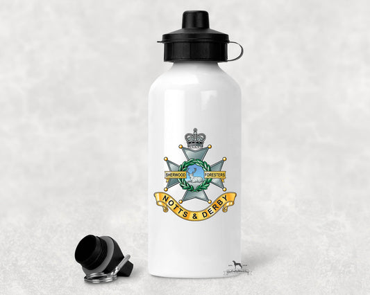 The Sherwood Foresters (Notts and Derby Regiment) - Aluminium Water Bottle