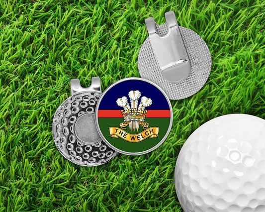 Welch Regiment - Golf Ball Marker Hat Clip