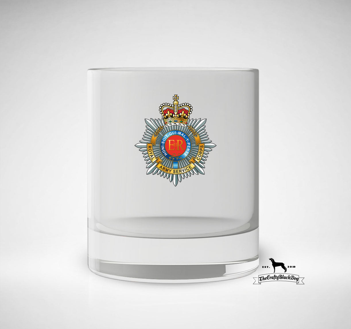 Royal Army Service Corps - Whiskey/Spirit Glass