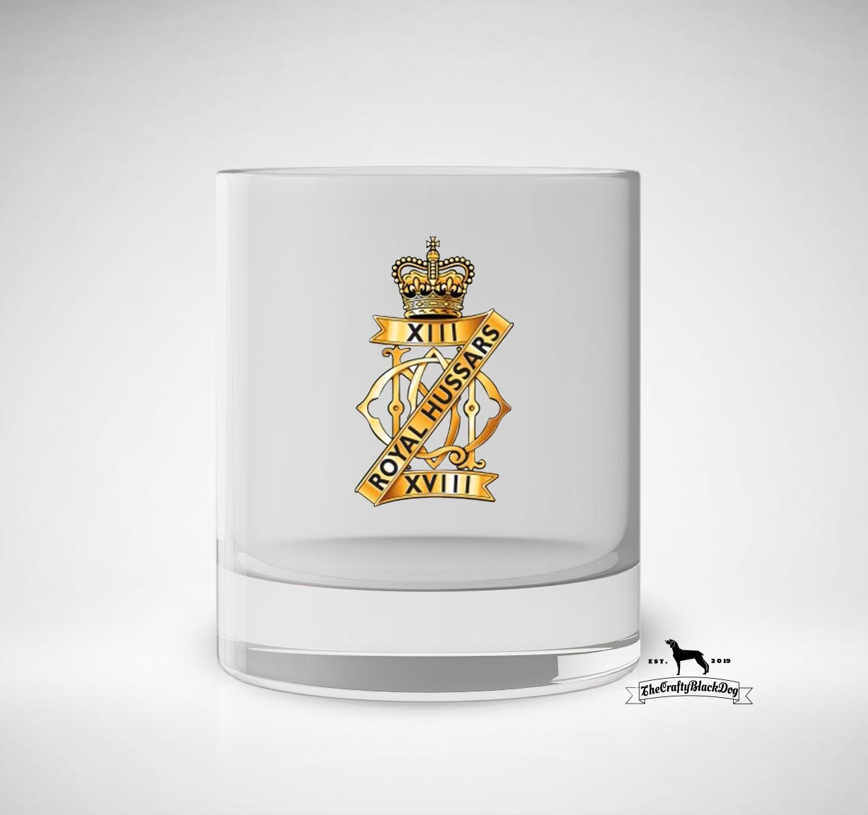 13th/18th Royal Hussars - Whiskey/Spirit Glass