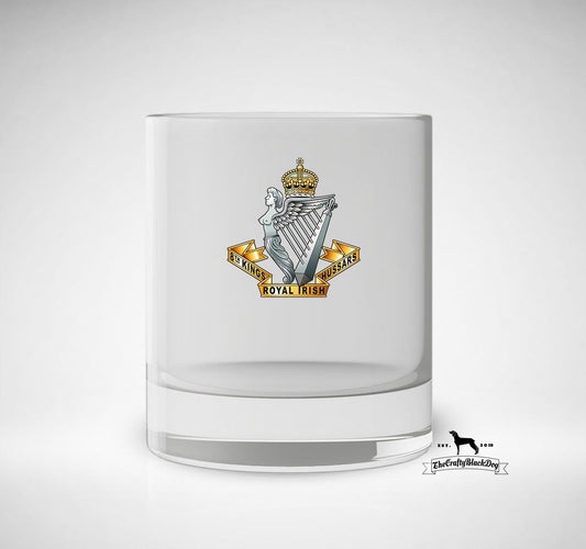 8th Kings Royal Irish Hussars - Whiskey/Spirit Glass