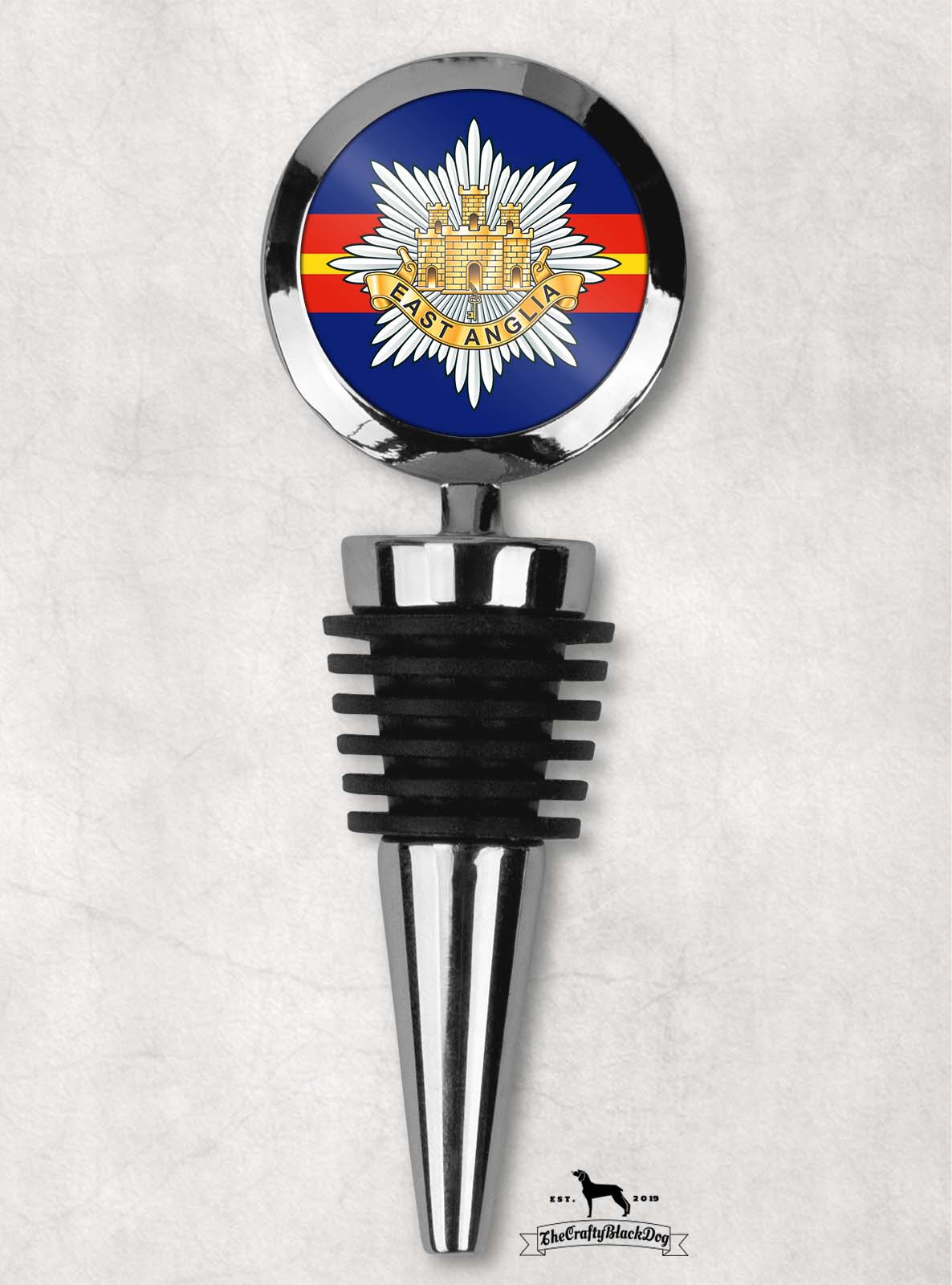 East Anglia Regiment - Wine Bottle Stopper