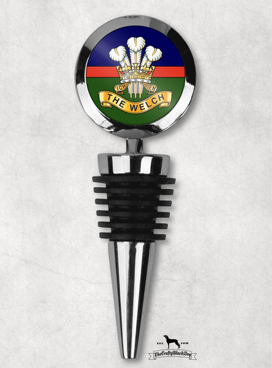 Welch Regiment - Wine Bottle Stopper