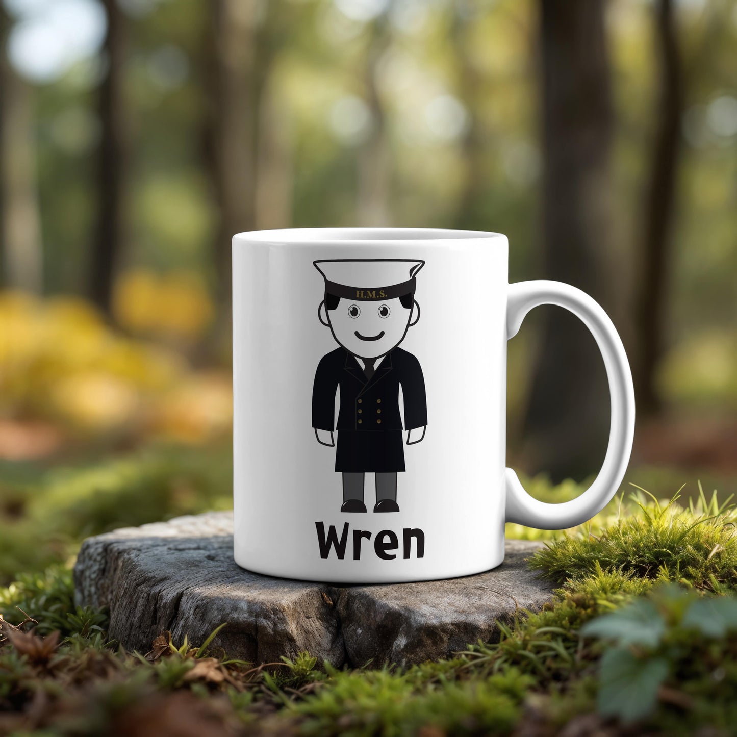 Wren Cartoon Mug - Gillian Jones