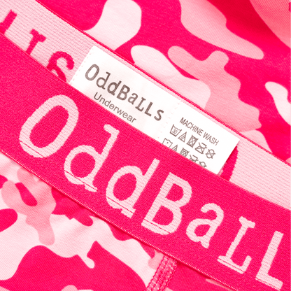 OddBalls - Pink Commando - Mens Cotton Boxer Shorts