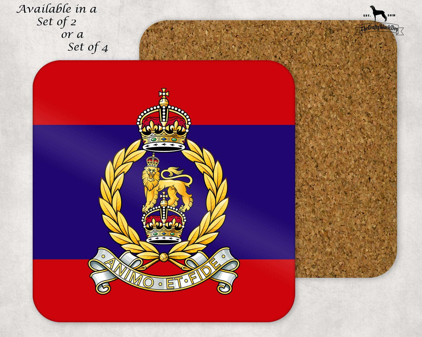 Adjutant General's Corps - COASTER SET (New King's Crown)
