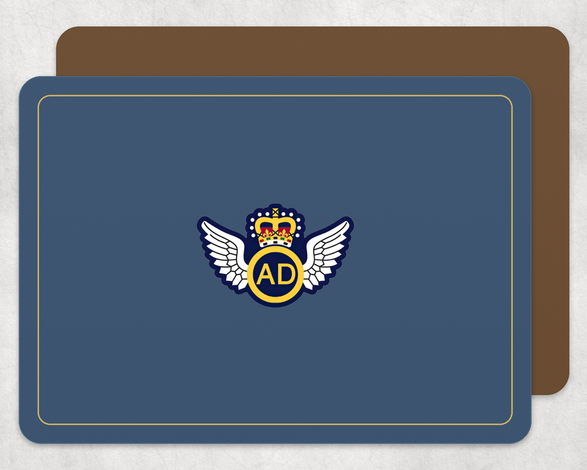 Air Despatch (RLC) - Placemat â€” Light_Navy_Gold_Hardback_Placemat-2 copy