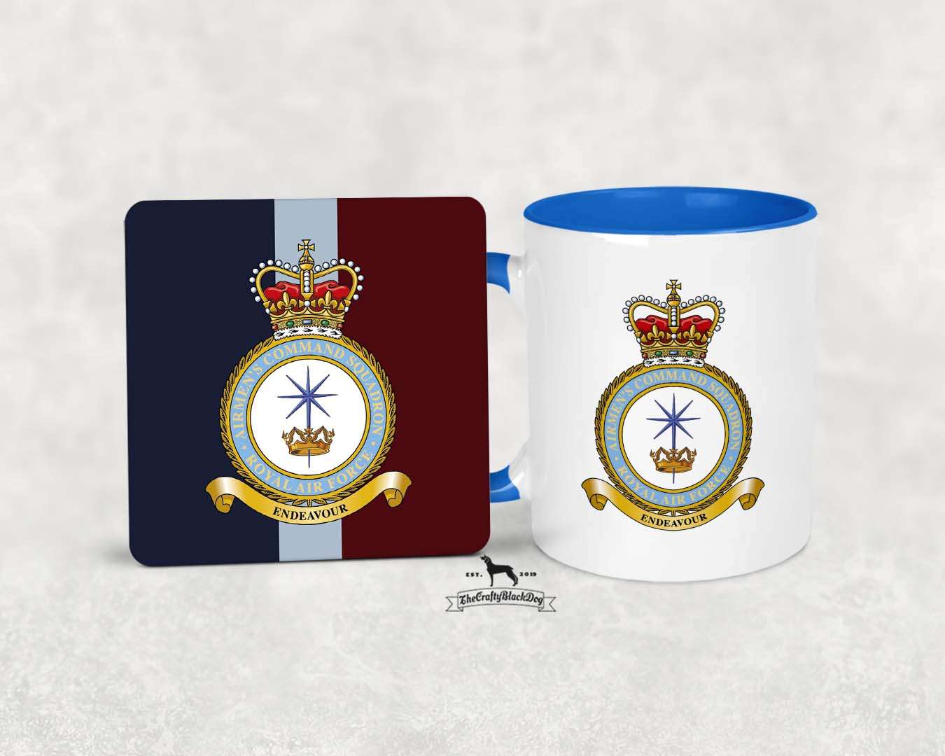 Airmen's Command Squadron RAF - MUG &amp; COASTER SET