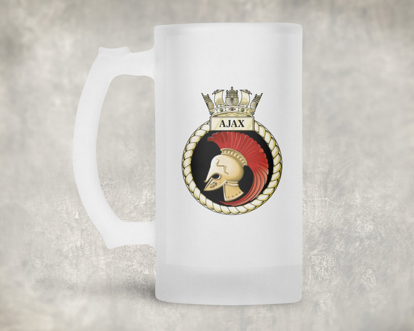 HMS Ajax - Frosted Stein/Tankard/Beer Mug - Frosted Stein/Tankard/Beer Mug