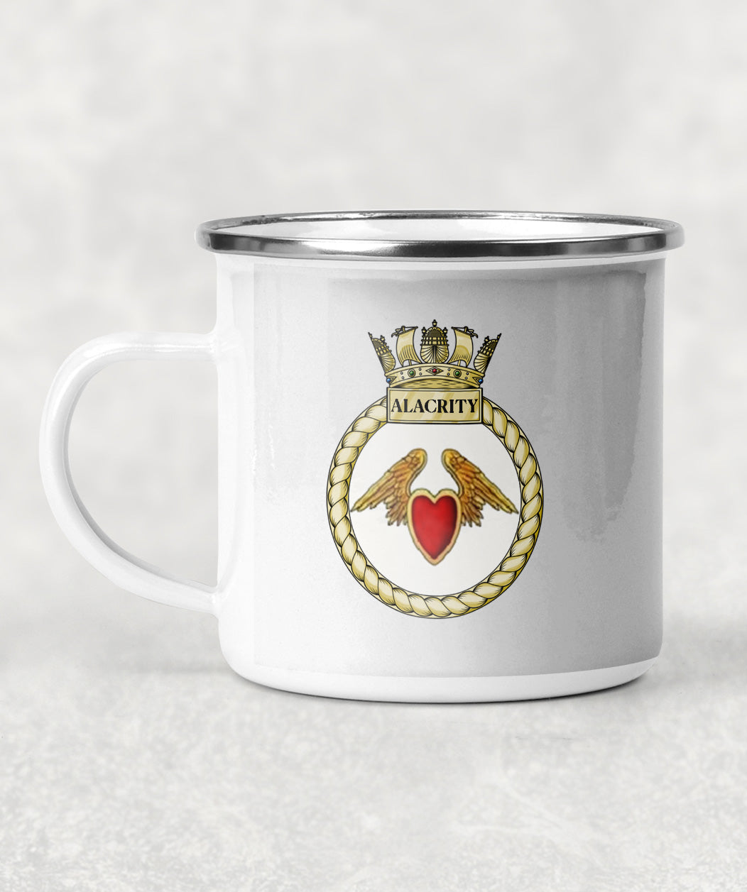 HMS Alacrity - Enamel Mug