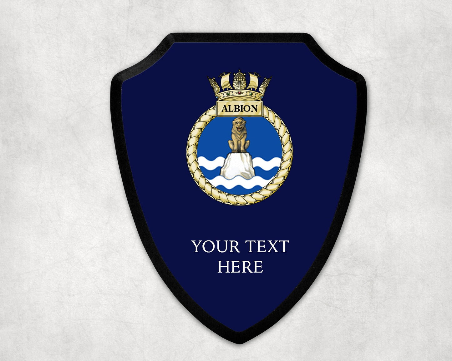 HMS Albion - Royal Navy Printed Wall Shield