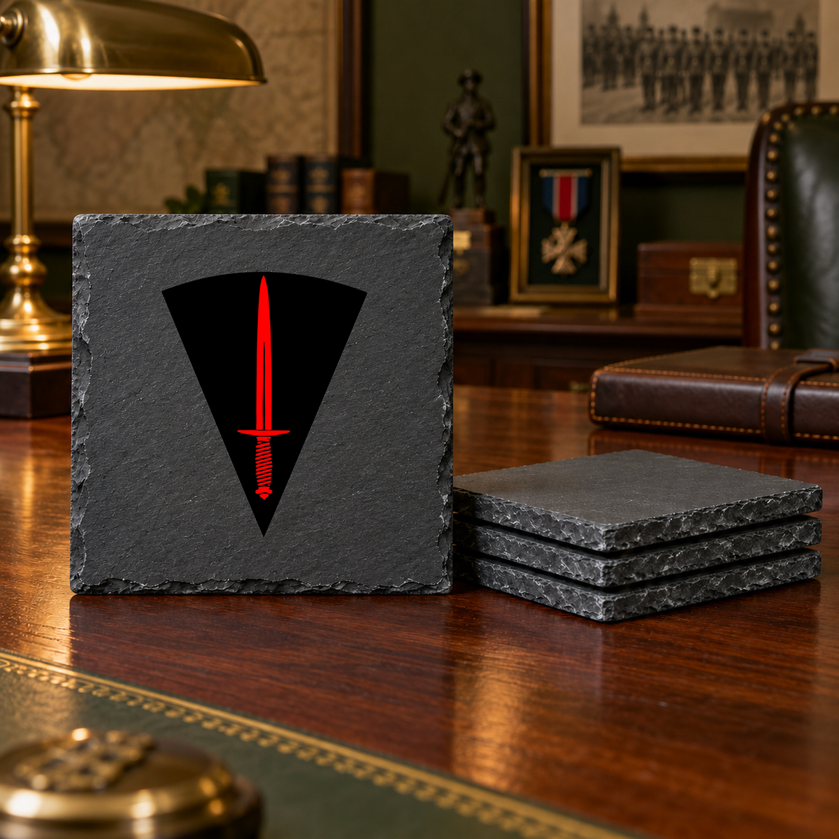 All Arms Commando - Slate Coaster Set | The Crafty Black Dog