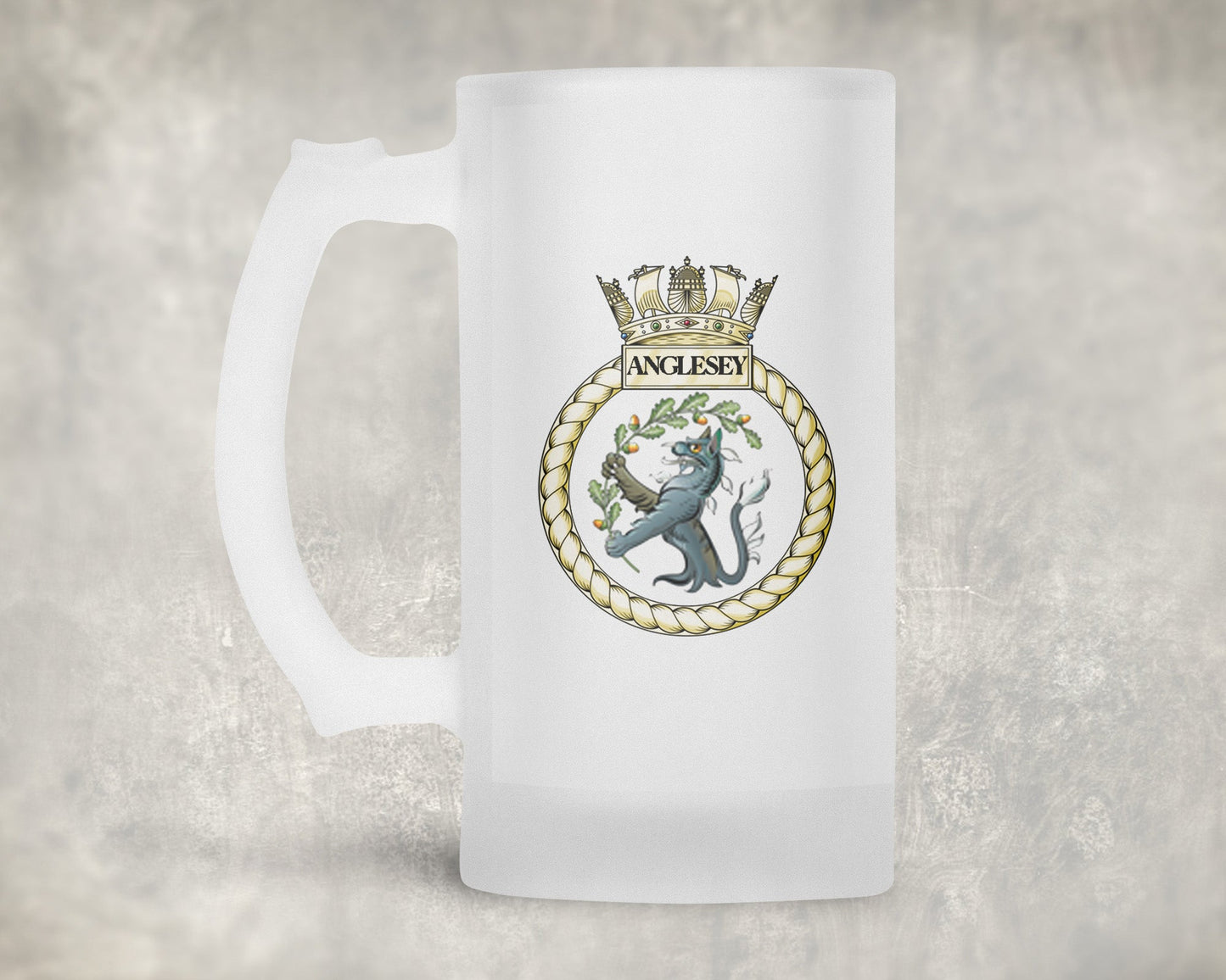 HMS Anglesey - Frosted Stein/Tankard/Beer Mug - Frosted Stein/Tankard/Beer Mug