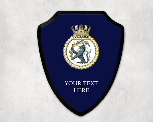 HMS Anglesey - Royal Navy Printed Wall Shield