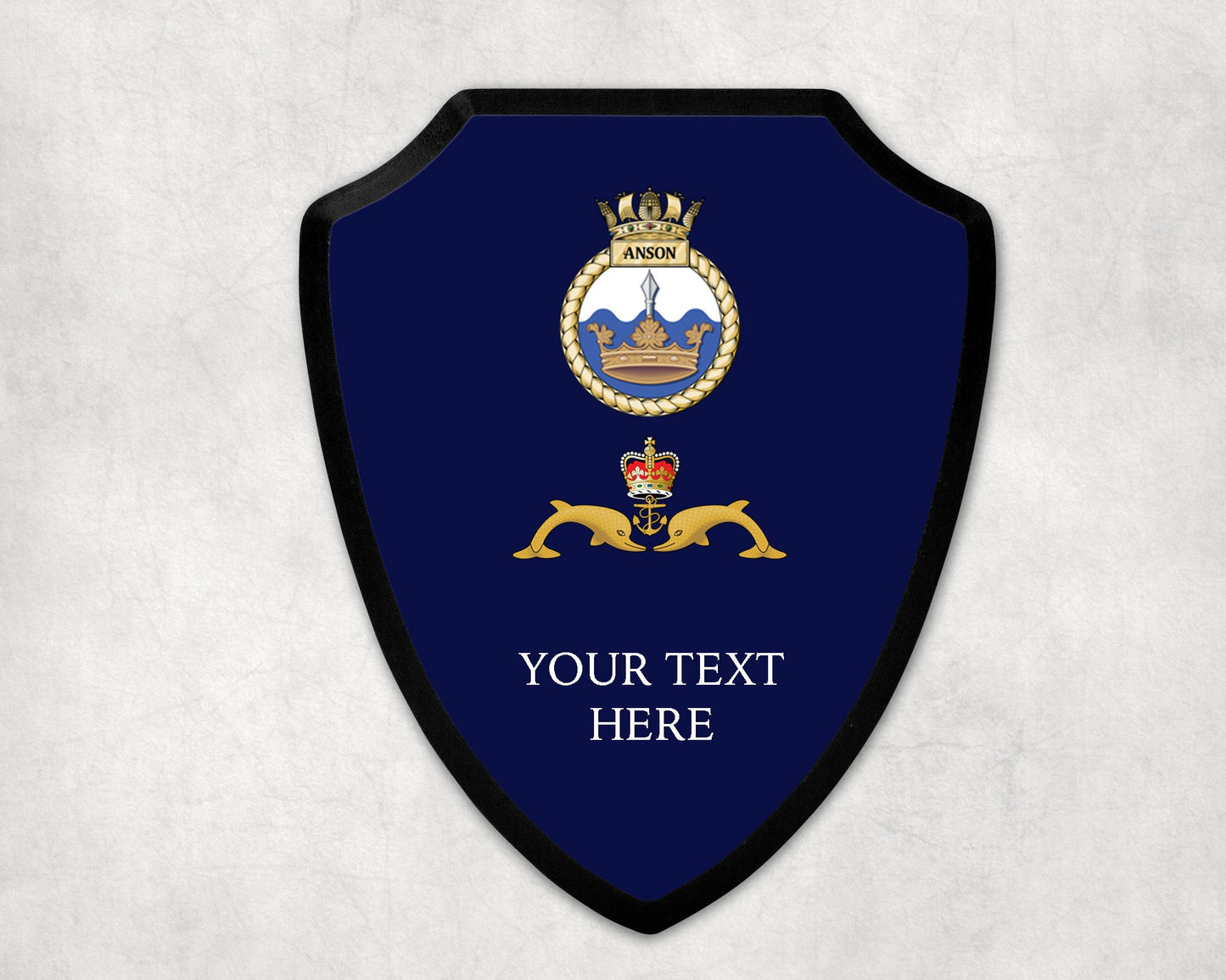 HMS Anson - Royal Navy Printed Wall Shield