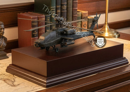 APACHE AH-64A Helicopter Gun Ship Cold Cast Bronze Statue