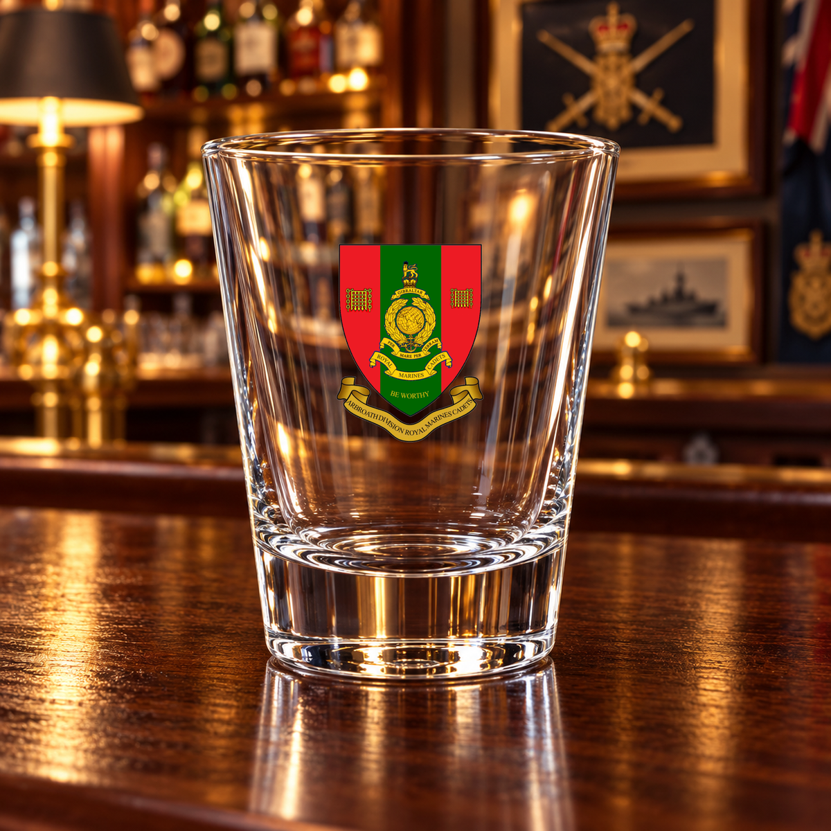 Arbroath Royal Marines Cadets - Shot Glasses | The Crafty Black Dog — Frosted_Shot_Glass_Military_Bar_Smart_Object copy