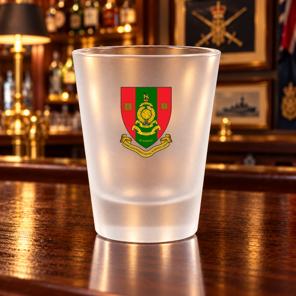 Arbroath Royal Marines Cadets - Shot Glasses | The Crafty Black Dog — Clear_Shot_Glass_Military_Bar_Smart_Object copy