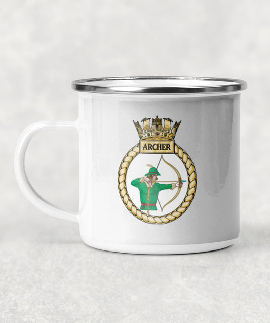 HMS Archer - Enamel Mug