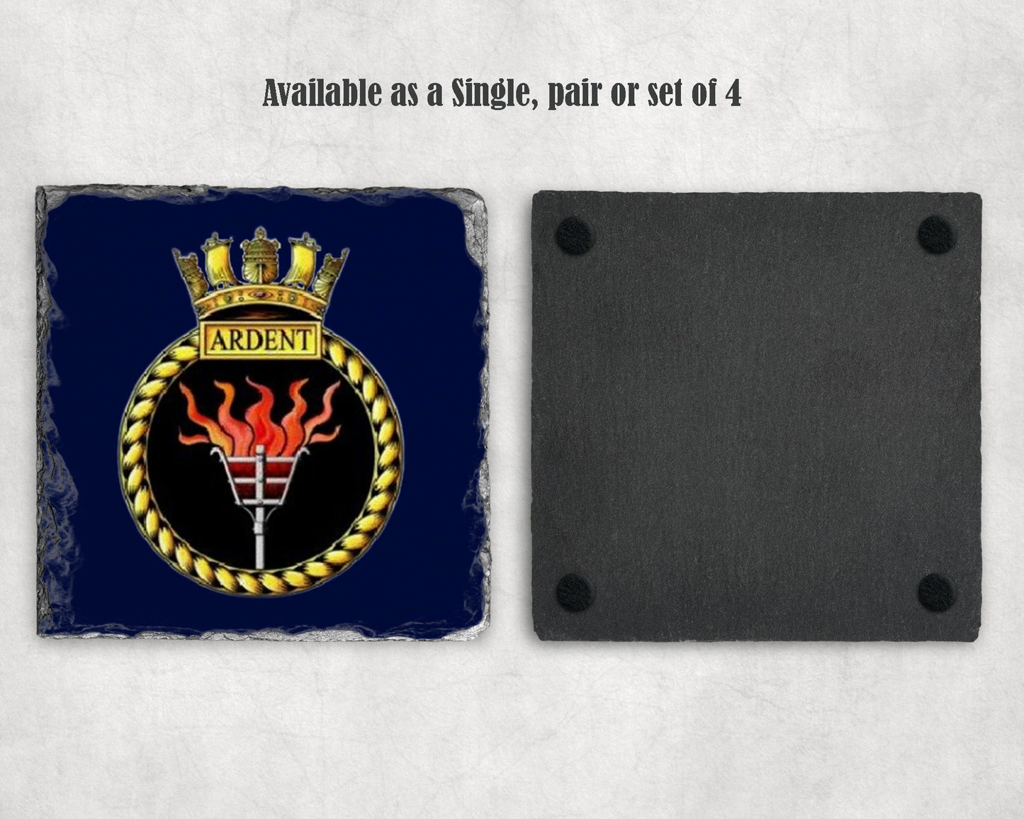 HMS Ardent - Slate Coaster