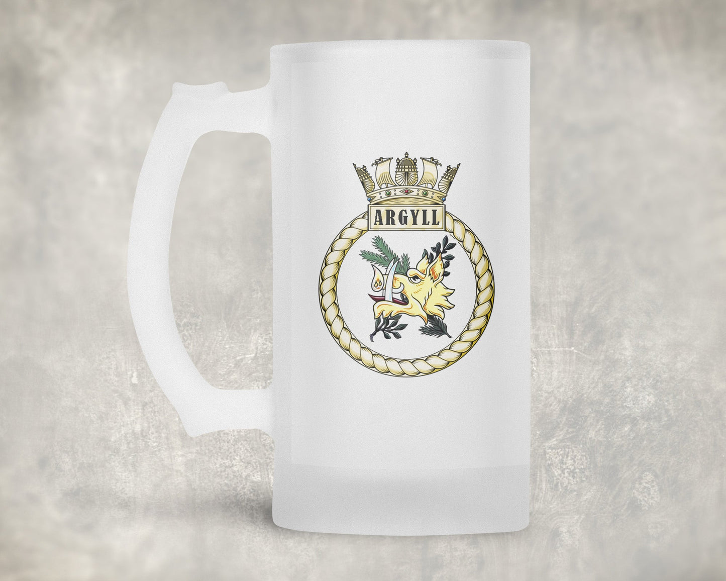 HMS Argyll - Frosted Stein/Tankard/Beer Mug - Frosted Stein/Tankard/Beer Mug