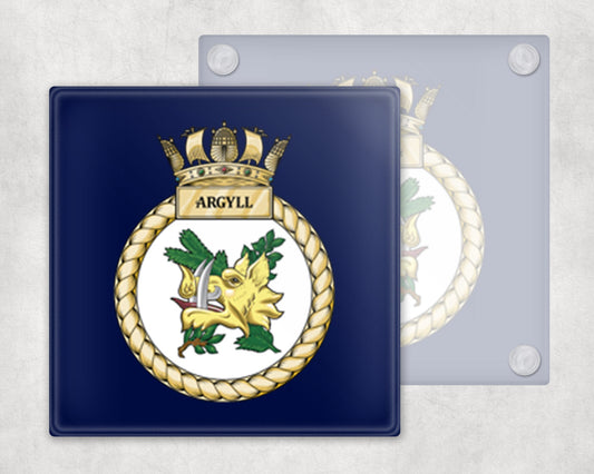 HMS Argyll - Glass Coaster