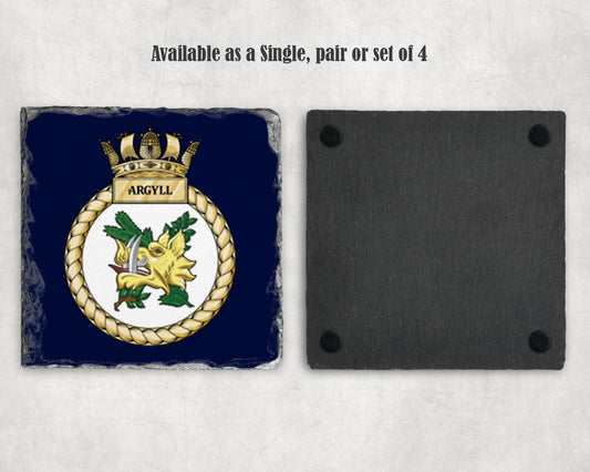 HMS Argyll - Slate Coaster