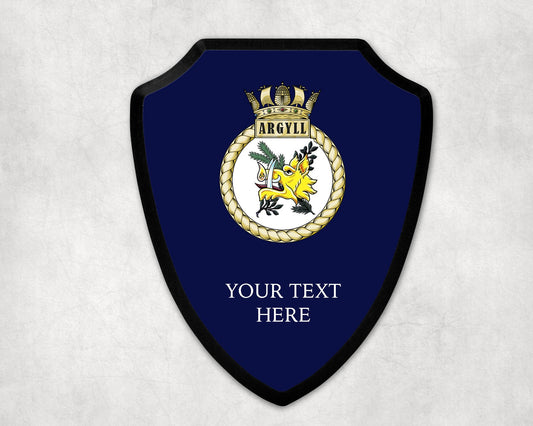 HMS Argyll - Royal Navy Printed Wall Shield