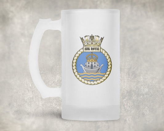 HMS Ark Royal - Frosted Stein/Tankard/Beer Mug - Frosted Stein/Tankard/Beer Mug