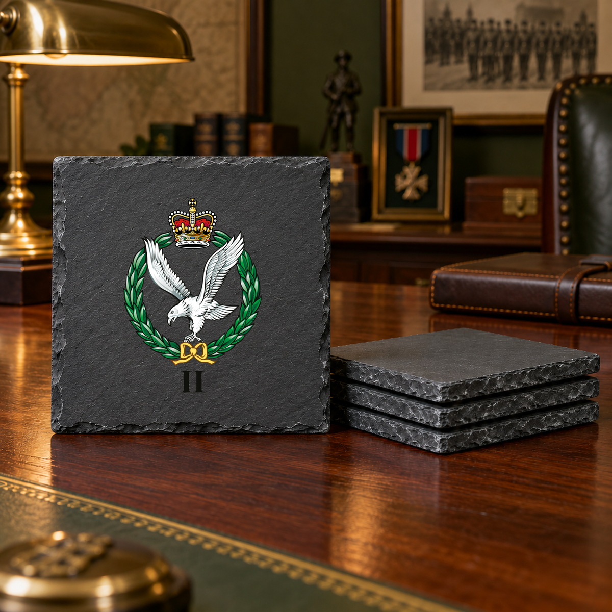 Army Air Corps - 2 Regiment - Slate Coaster Set | The Crafty Black Dog