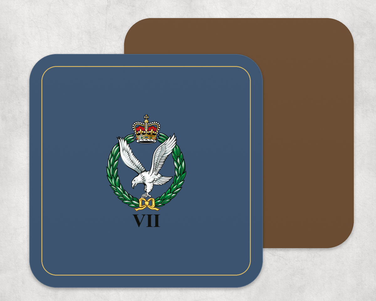 Army Air Corps - 7 Regiment - Placemat â€” Navy_Gold_Hardback_Coaster