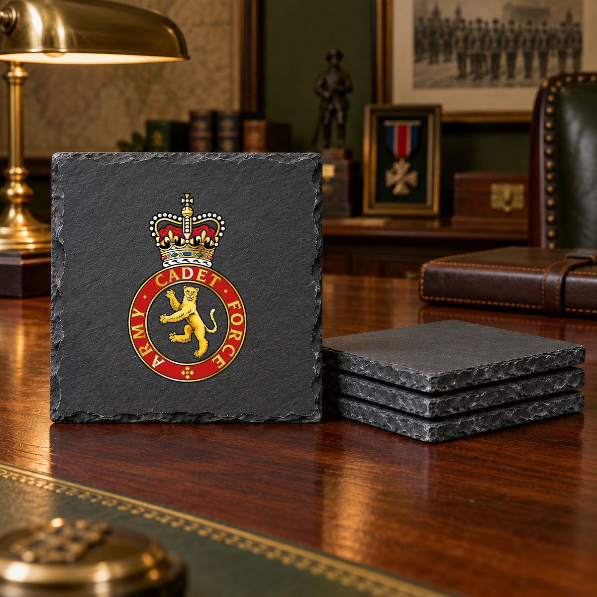 Army Cadet Force - Slate Coaster Set | The Crafty Black Dog