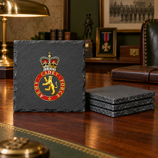 Army Cadet Force - Slate Coaster Set | The Crafty Black Dog