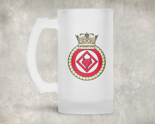 HMS Atherstone - Frosted Stein/Tankard/Beer Mug - Frosted Stein/Tankard/Beer Mug