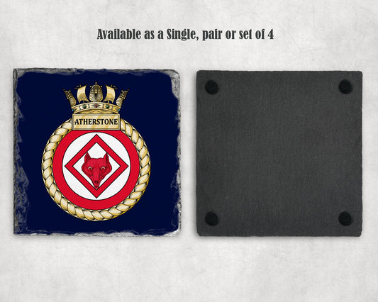 HMS Atherstone - Slate Coaster