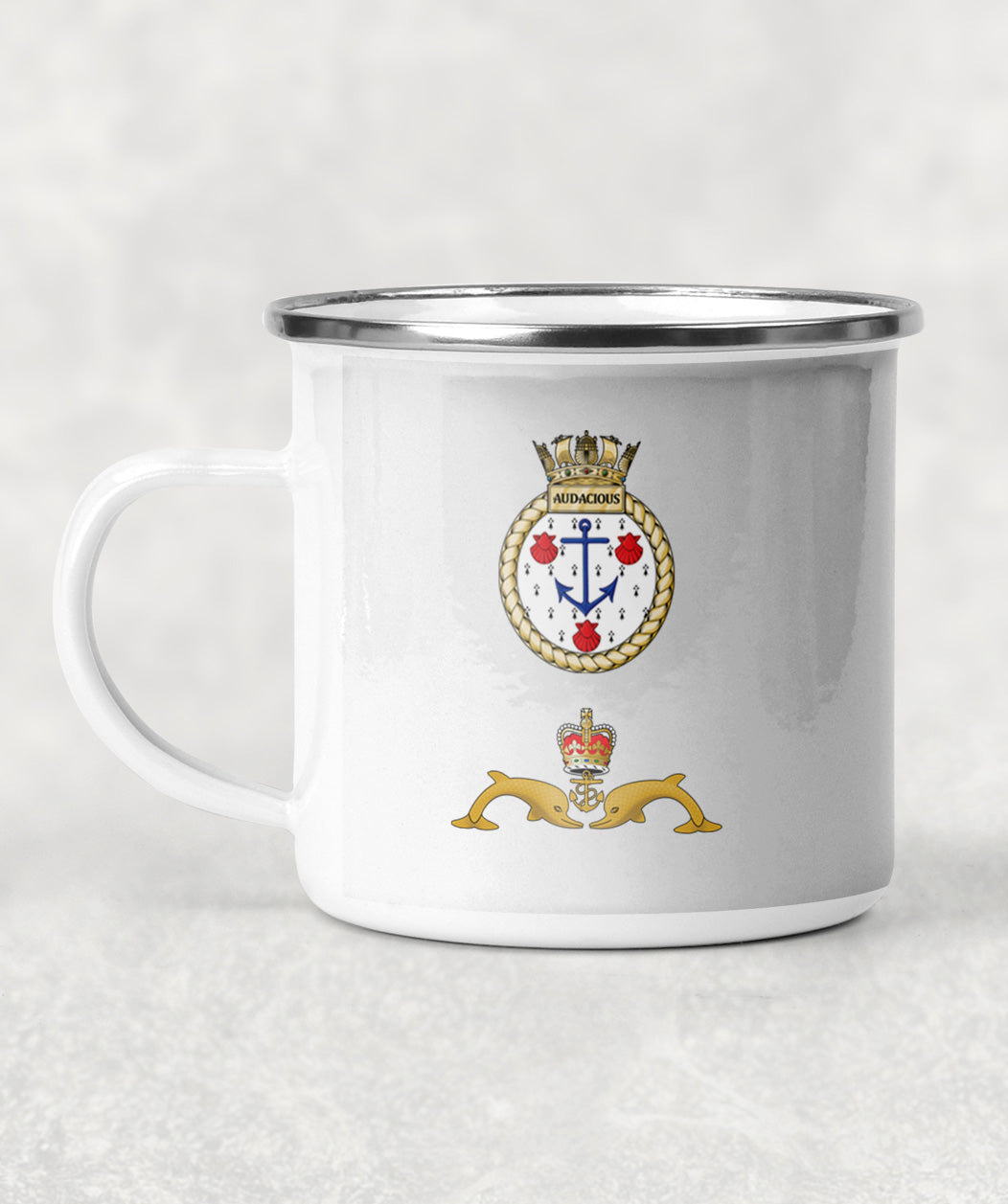 HMS Audacious - Enamel Mug