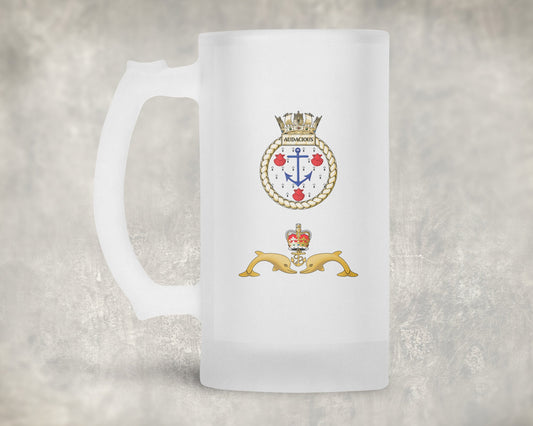 HMS Audacious - Frosted Stein/Tankard/Beer Mug - Frosted Stein/Tankard/Beer Mug