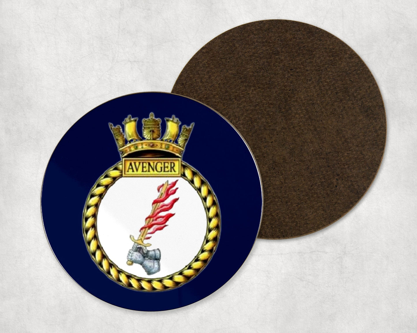 HMS Avenger - Round Coaster Set