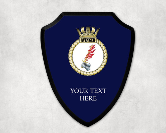 HMS Avenger - Royal Navy Printed Wall Shield