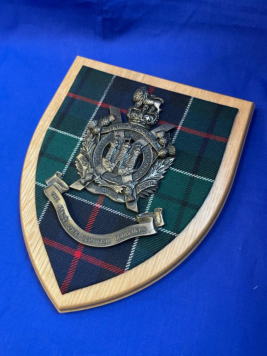 Kings Own Scottish Borderers Military Wall Plaque | Handmade in England
