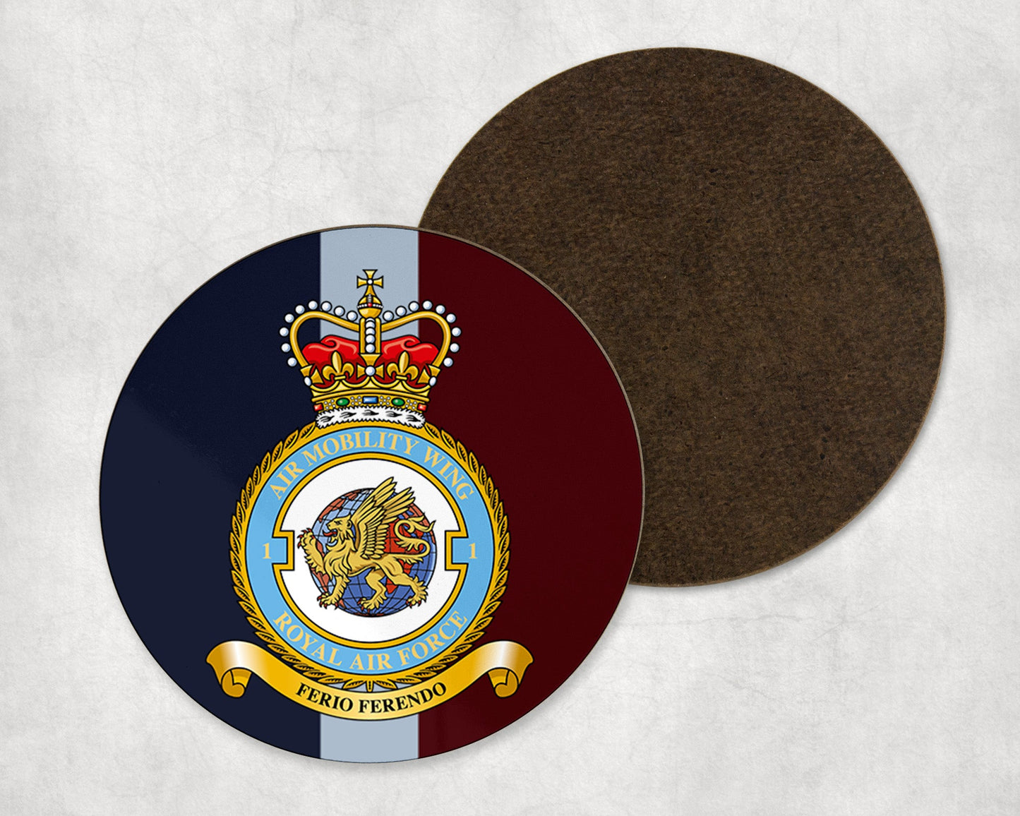 1 Air Mobility Wing RAF - Round Coaster Set
