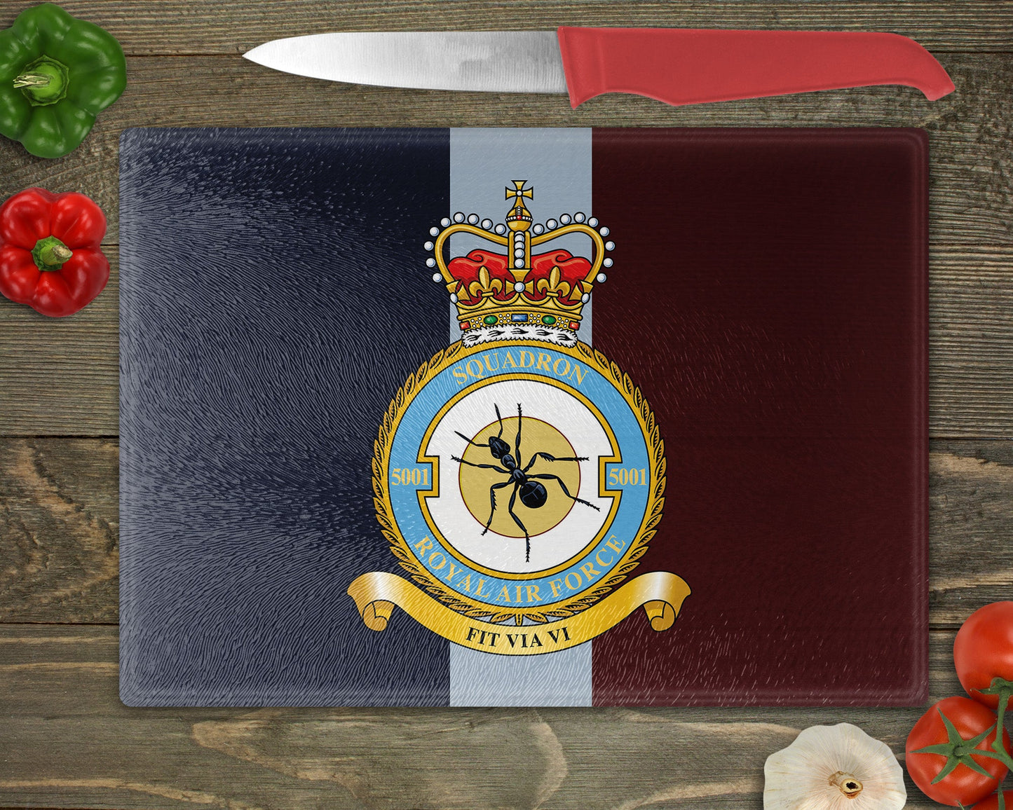 5001 Squadron RAF - Cutting Board