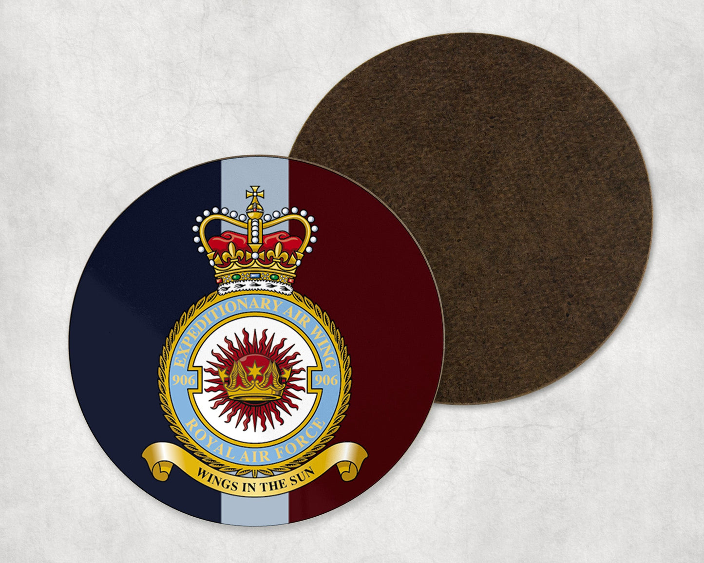 906 Expeditionary Air Wing RAF - Round Coaster Set