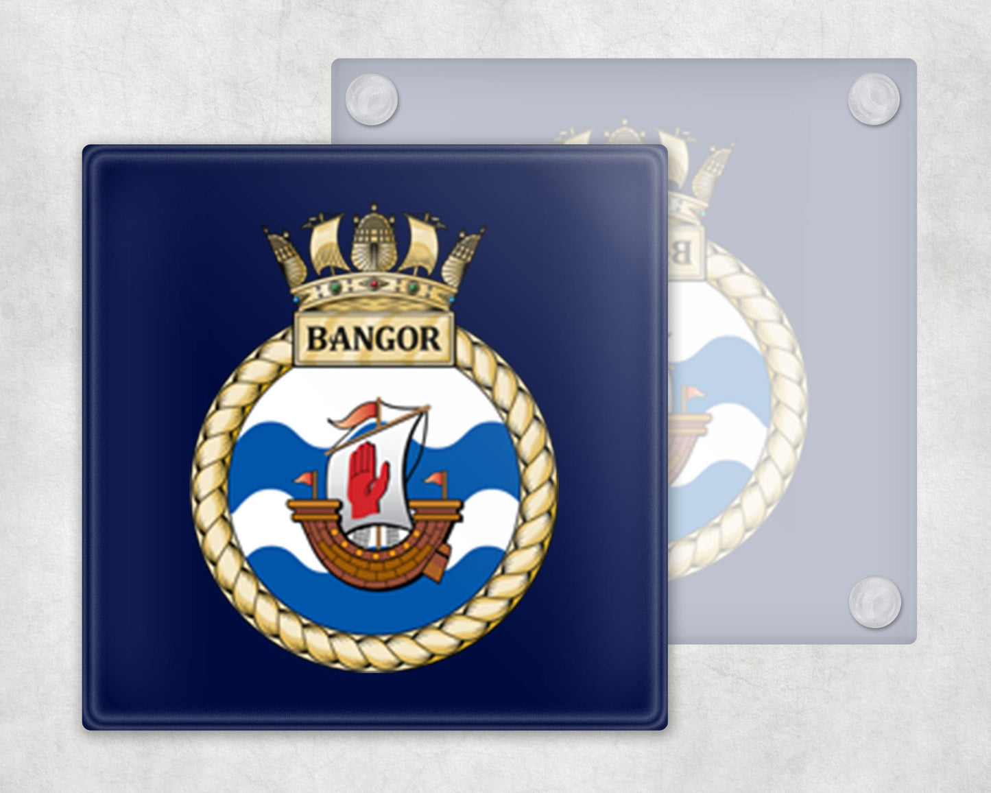 HMS Bangor - Glass Coaster