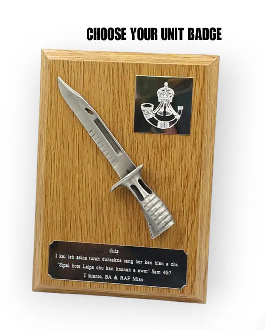 Bayonet Wooden Plaque