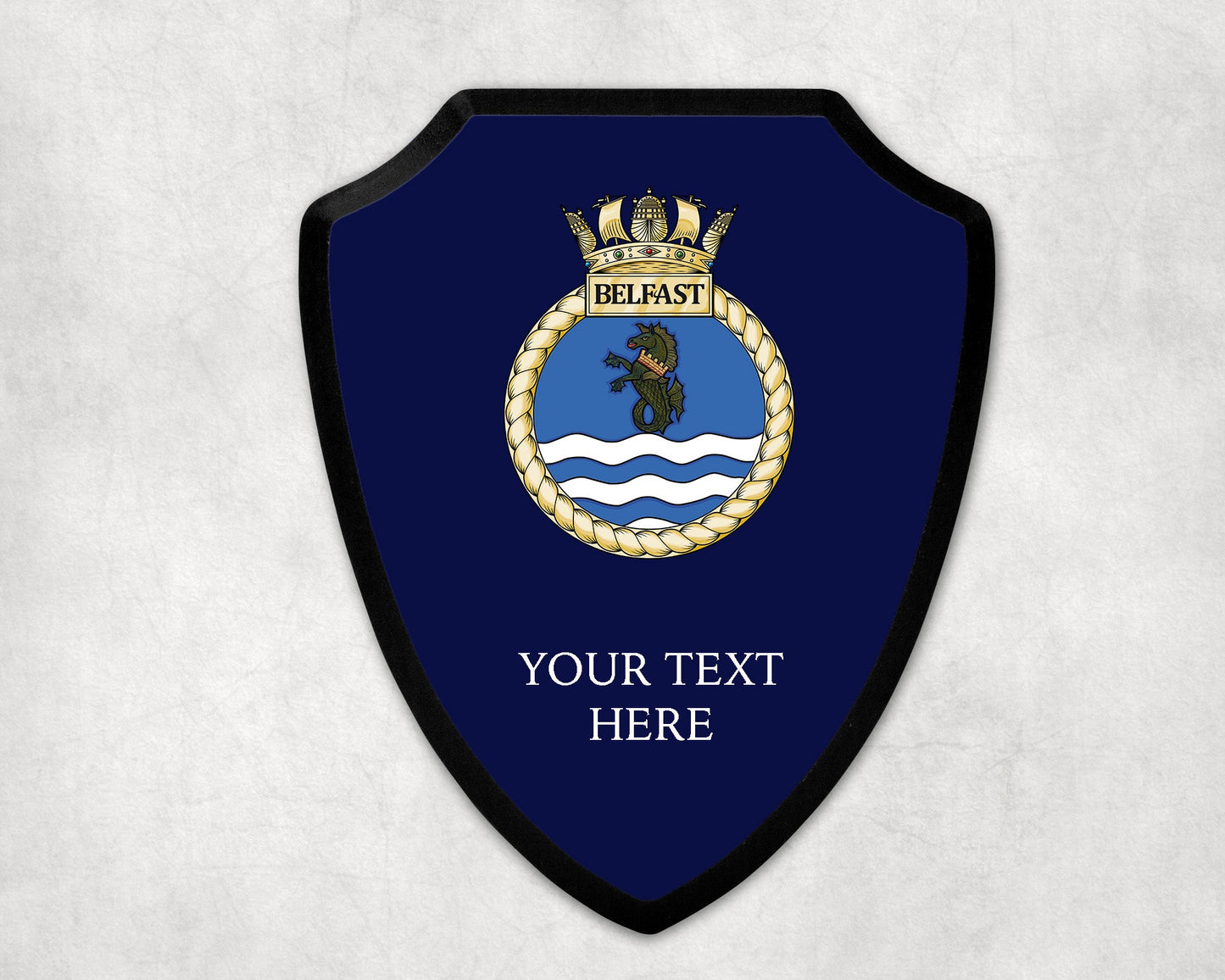 HMS Belfast - Royal Navy Printed Wall Shield