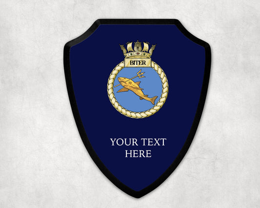 HMS Biter - Royal Navy Printed Wall Shield
