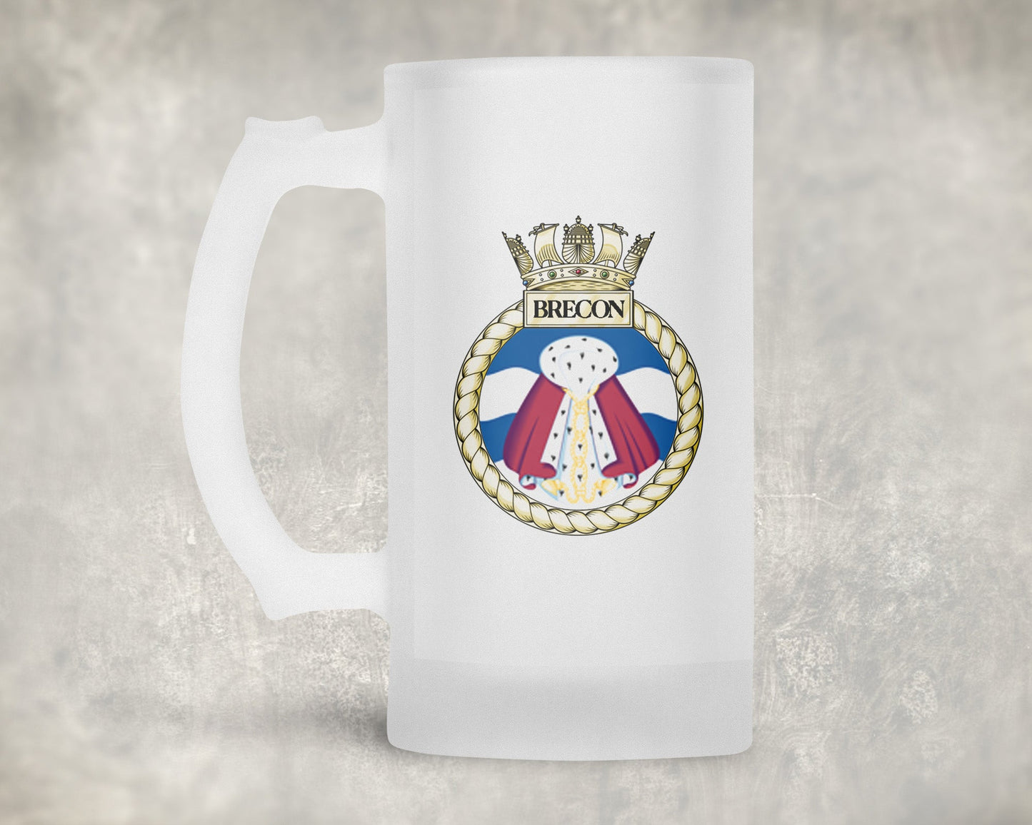 HMS Brecon - Frosted Stein/Tankard/Beer Mug - Frosted Stein/Tankard/Beer Mug